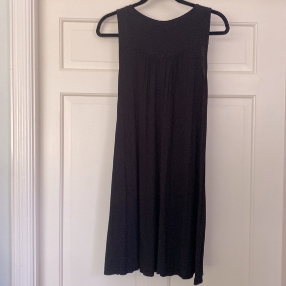 Luxology Boho Embroidered Mini Dress Small Black EUC - Picture 4 of 4